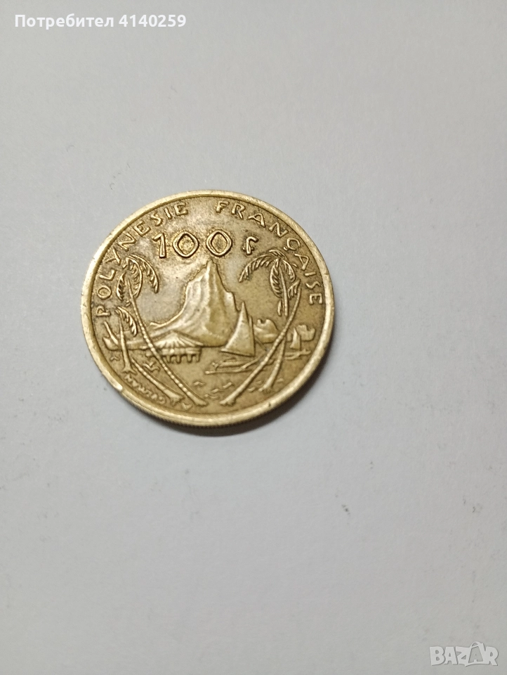 НОВА КАЛЕДОНИЯ МОНЕТА 100 ФРАНКА 2009 Г , снимка 1