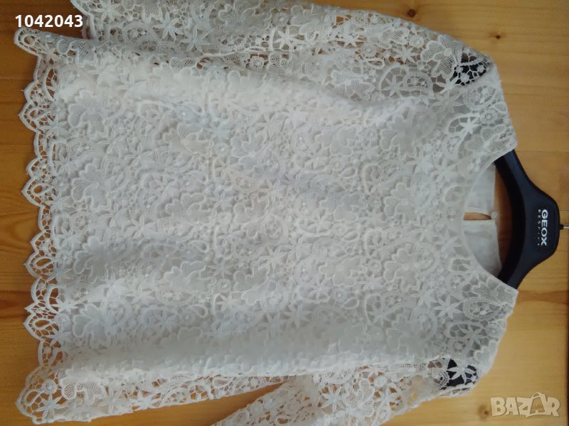 Бяла блуза Манго S, снимка 1