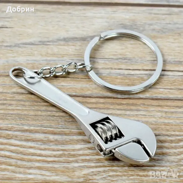 Регулируем мини гаечен ключ - Ключодържател, снимка 1