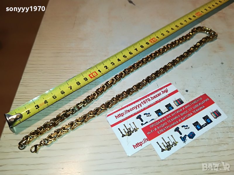 ЗЛАТЕН ЛАНЕЦ ЗА ВРАТА-КАТО ЗЛАТЕН!!! ЦВЯТ ЗЛАТО2809221843, снимка 1