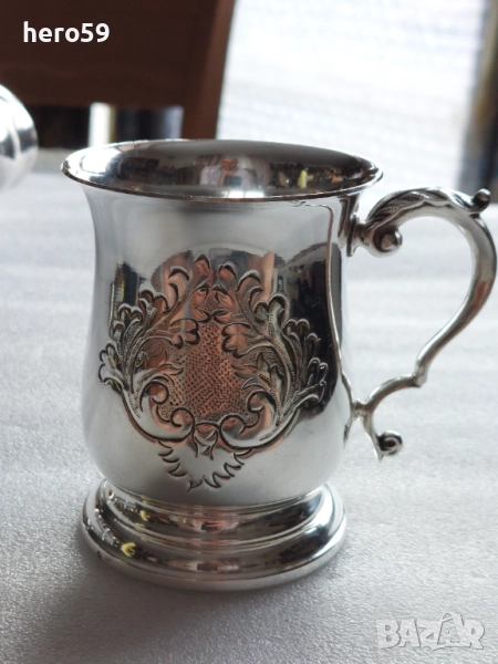 Сребърна чаша (халба) сребро проба 800,вместимост 250 мл., снимка 1