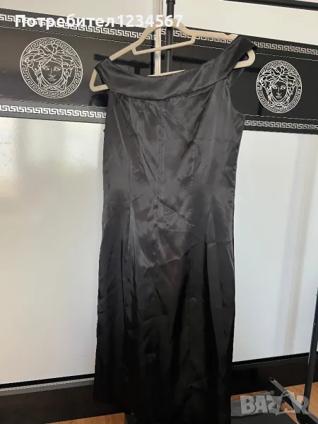 Дамска сатенена рокля М рр, снимка 1