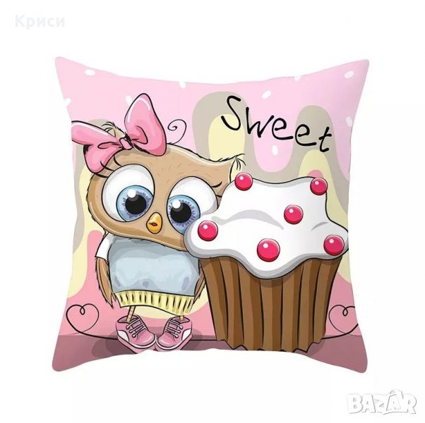 Декоративна възглавница бухал Sweet, снимка 1