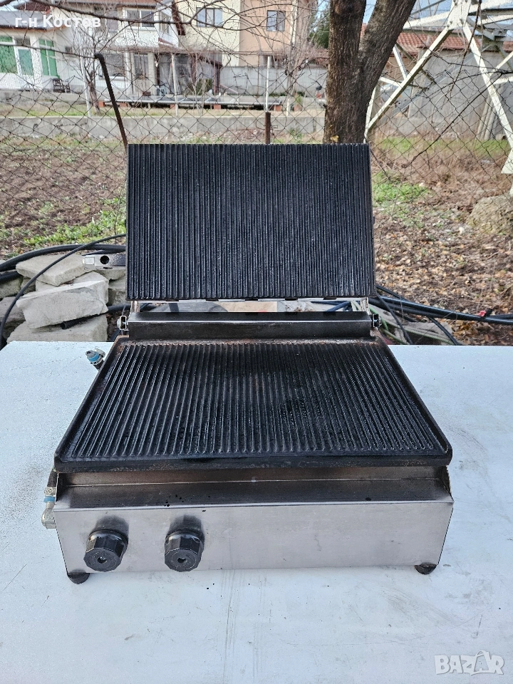 Тостер Преса Професионална на Газ за Дюнер Бургери втора употреба , снимка 1