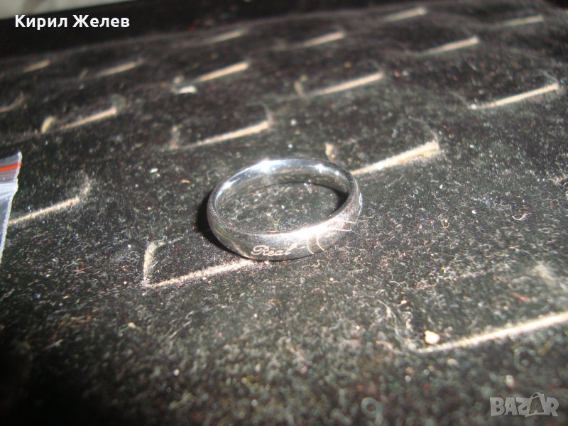 ДАМСКА ХАЛКА с НАДПИС REAL LOVE БЛАГОРОДНА НЕРЪЖДАЕМА СТОМАНА ВИСОКО КАЧЕСТВО 20638, снимка 1