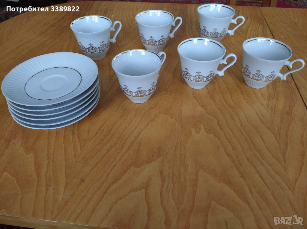 Порцеланов комплект за кафе, снимка 1