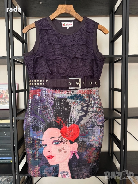 Рокля цвят бордо, снимка 1