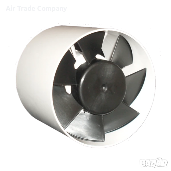 Канален вентилатор за вграждане във въздуховоди QIN 120+монтажни крачета, снимка 1