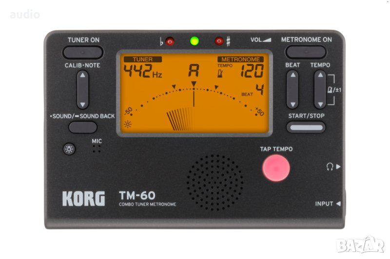 Тунер - Метроном Korg TM-60, снимка 1