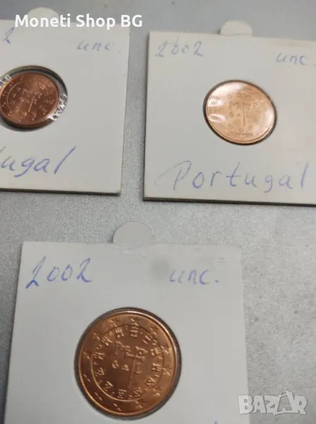 Селекция от 1-2 и 5 Евроцента - Португалия- UNC 2002г., снимка 1