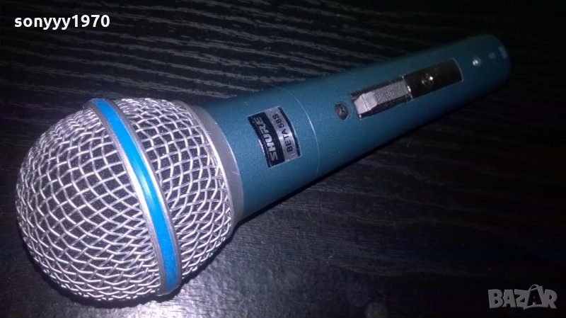 shure sm58s-profesional microphone-внос швеицария, снимка 1