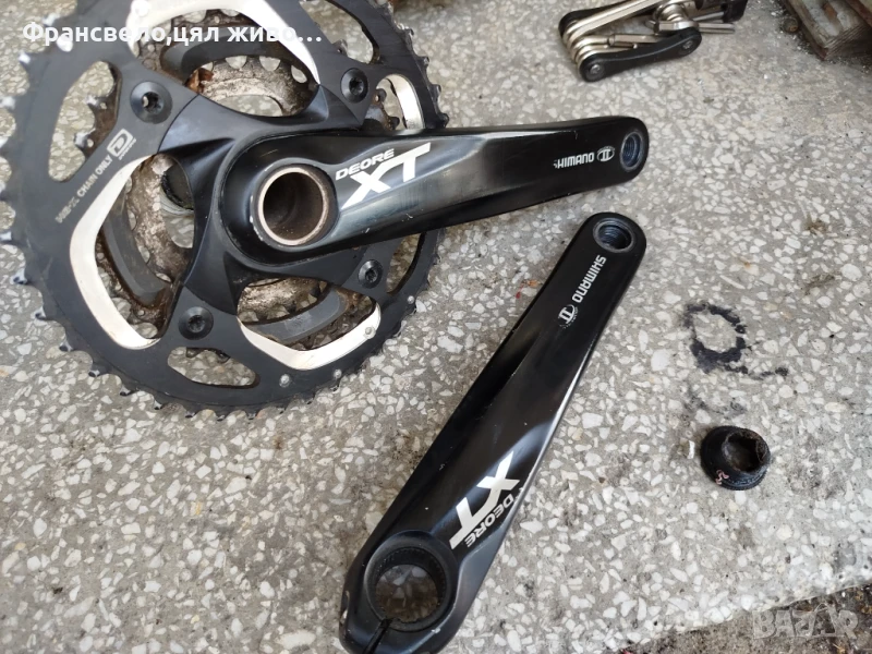 Курбел със средно движение за велосипед колело Shimano deore xt fc m 780, снимка 1