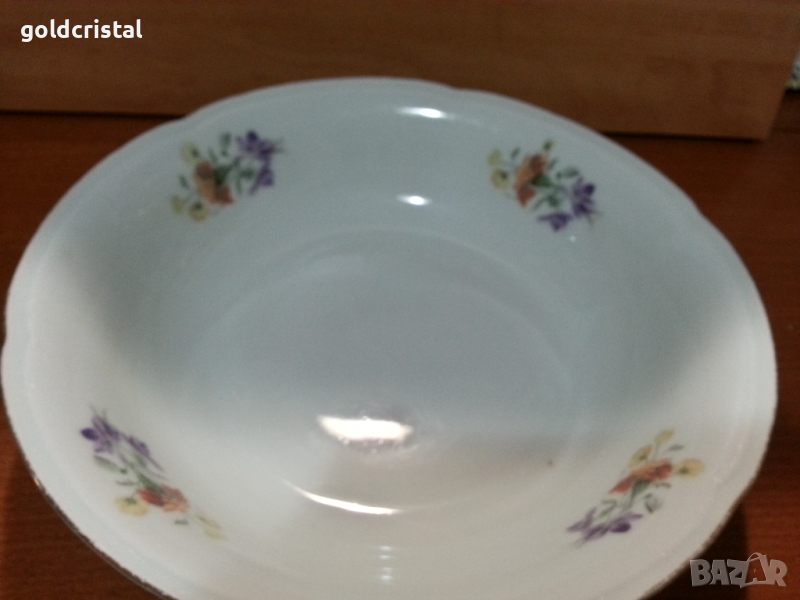 Стар български порцелан купа, снимка 1