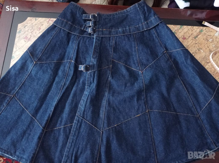 Дънкова пола размер 40, снимка 1