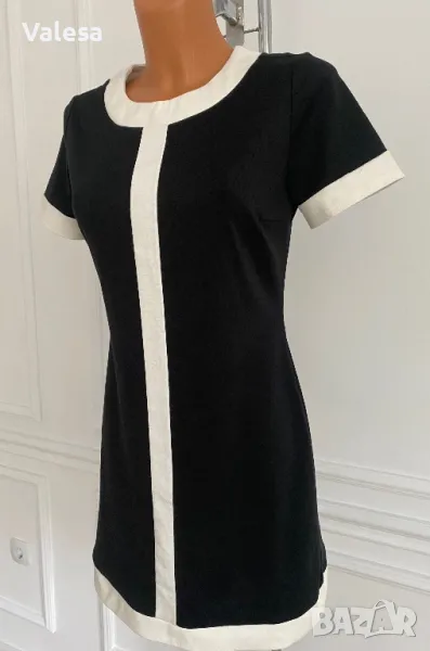 Дамска рокля черно и бяло, снимка 1