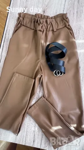 Дамски кожен панталон, снимка 3 - Панталони - 47542970