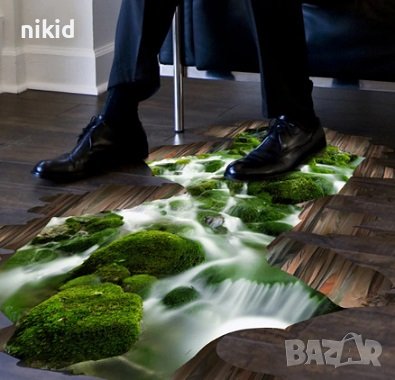 3D ГОРА стикер лепенка за под плочки стена килим, снимка 4 - Декорация за дома - 19582372