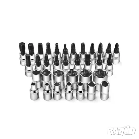 ПРОМО!! Комплект инструменти гедоре 1/4" в куфар, 46 части, снимка 6 - Гедорета - 51336187