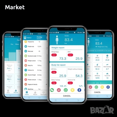 Аналитична интелигентна везна DATASCALE, снимка 6 - Везни - 52792834
