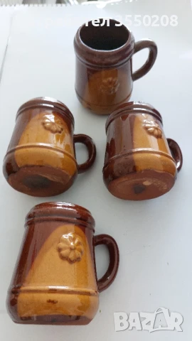 Чаши керамика, 3 броя, снимка 3 - Чаши - 51148978