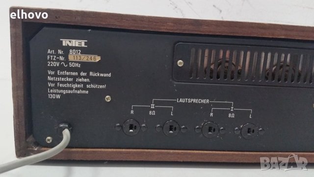 Усилвател с тунер Intel 113/246, снимка 6 - Радиокасетофони, транзистори - 28869939