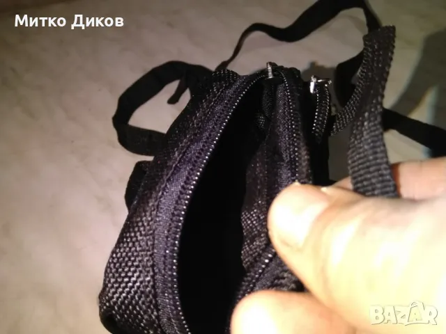 Чанта за кръста и през рамо маркова на Спорт нова  от промазан плат 140х105мм, снимка 6 - Чанти - 49589482