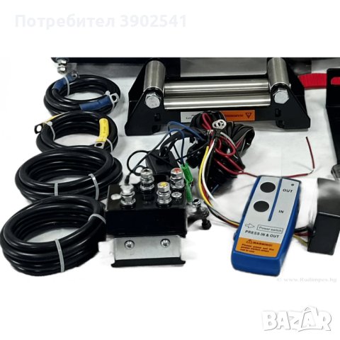 Лебедка 6000 либри (2727кг.), 12V, електрическа, Titan, снимка 3 - Индустриална техника - 43117921