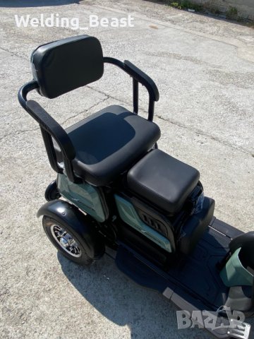 Електрическа триместна триколка X1 1800W/48V/20Ah Сива, снимка 3 - Мотоциклети и мототехника - 39295050