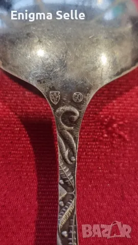 Винтидж посребрена лъжица , снимка 3 - Прибори за хранене, готвене и сервиране - 50180196