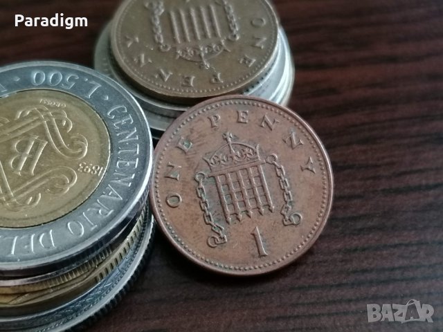 Монета - Великобритания - 1 пени | 2002г.