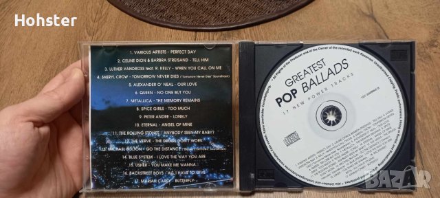 Greatest Pop Ballads - Barbra Streisand, Queen, Metallica, Spice Girls, The Rolling Stones, Usher, снимка 2 - CD дискове - 43374784