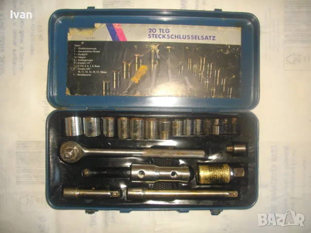 НЕМСКА МАЛКА ГЕДОРИЯ ИНСТРУМЕНТАЛИУМ 18 ЧАСТИ СТАРО КАЧЕСТВО ТРЕСЧОТКА ТОРСОВЕ АДАПТЕРИ НЕПЪЛЕН К-Т, снимка 7 - Други инструменти - 48563559