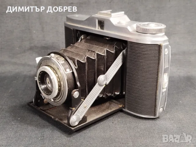 СТАР РЕТРО МЕХОВ ФОТОАПАРАТ AGFA ISOLETTE V, снимка 3 - Антикварни и старинни предмети - 48198635