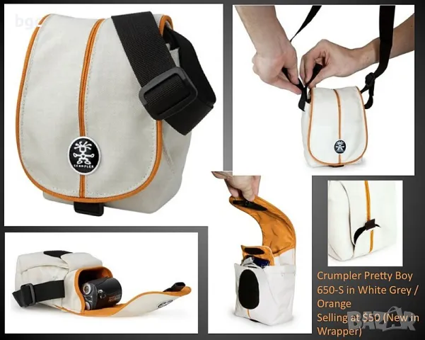 Чисто Нова Crumpler висококачествена чантичка за фотоапарат, телефон или други принадлежности, снимка 2 - Чанти, стативи, аксесоари - 48917134
