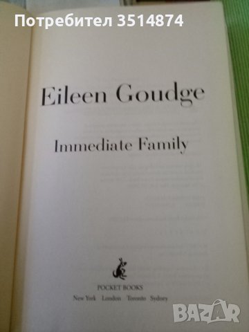 Eileen Goudge Immediate Family hardcover 2006г.