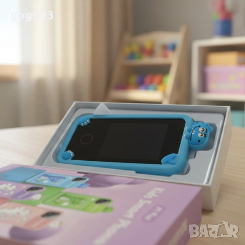 Детски смарт телефон P1 Plus с игри и двойна камера – 2.8″ IPS дисплей, 8GB памет и силиконов калъф, снимка 4 - Други - 52933560