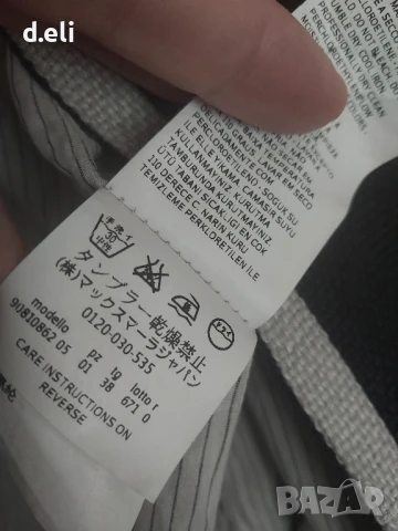 Max Mara Original Size M 100% Лен Ново манто, снимка 8 - Палта, манта - 51284818