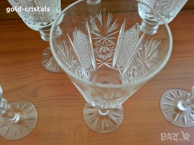 Кристални чаши Ропотамо , снимка 2 - Антикварни и старинни предмети - 30375655