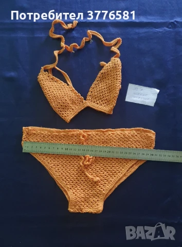 Ръчно плетени дамски бански костюми и бюстиета , снимка 2 - Бански костюми - 51354061