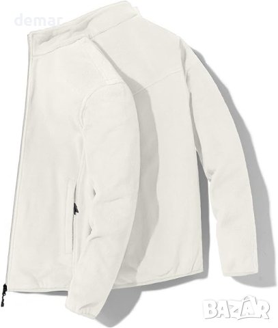 AUMELR Мъжко поларено яке цвят каки XXL, снимка 3 - Якета - 43759460