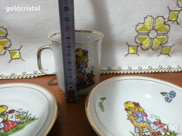 Полски порцелан детски комплект , снимка 4 - Антикварни и старинни предмети - 43453450