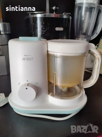 Уред за готвене на пара и пасиране на бебешки пюренца . Philips Avent, снимка 2 - Прибори, съдове, шишета и биберони - 32738994