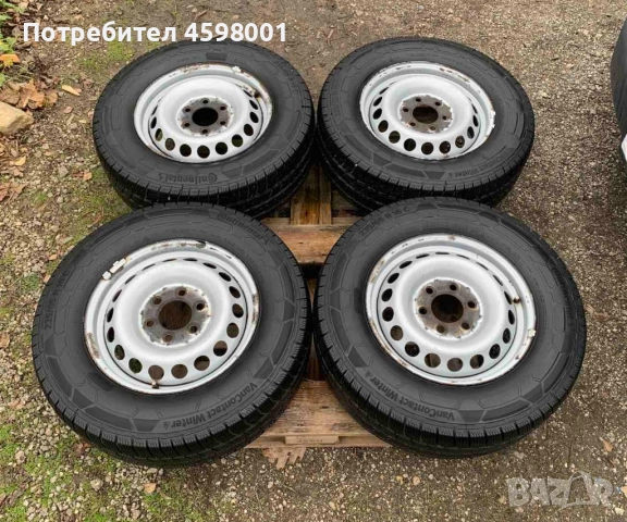 4бр.Нови Зимни Гуми Continental 235/65/16C DOT2624+Джанти 16цола 6x130 за Sprinter,Crafter