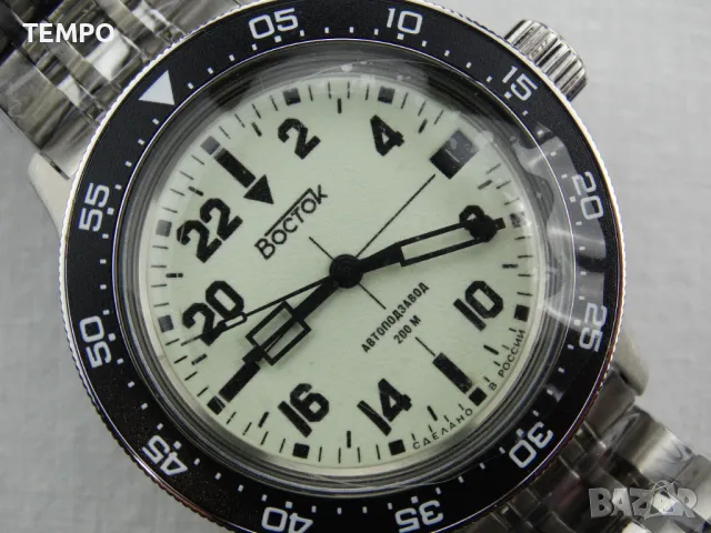 ВОСТОК АМФИБИЯ АВТОМАТИЧЕН-24 часа-FULL LUME ref: 72014Б , снимка 12 - Мъжки - 42691792