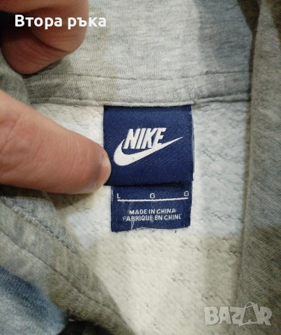 Nike fleece горнище мъжка оригинален , снимка 5 - Спортни дрехи, екипи - 52695819