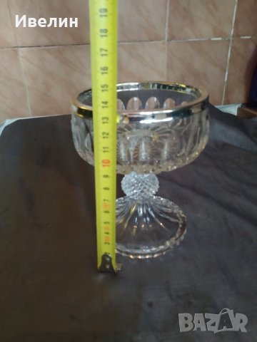 кристална купа,бонбониера, снимка 3 - Други ценни предмети - 32600314