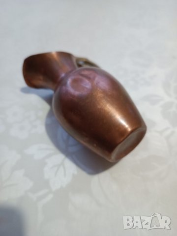 Стара ръчно изработена медна каничка, снимка 8 - Антикварни и старинни предмети - 39553890