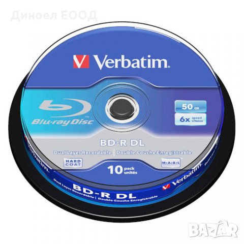 Оптичен диск BD-R Verbatim DL 50GB 6X опак. 10бр.