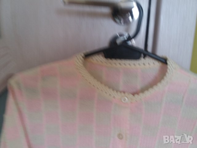 Уникална дамска жилетка с биета от плетена дантела, снимка 4 - Жилетки - 37325219