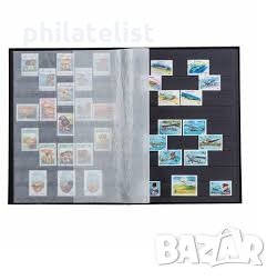 Leuchtturm албум за марки Basic 32 черни листа формат А4, снимка 3 - Филателия - 35324421